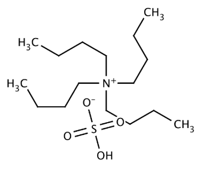 Structure of tetrabutylammonium hydrogen sulfate